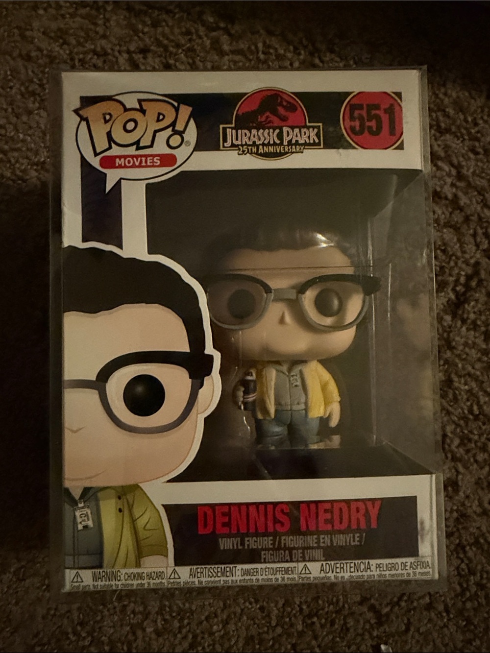 Funko Dennis Nedry Pop! Figure - Yellow, Black